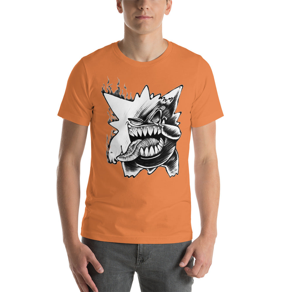 Pokemon Ash Gengar Ghost Funny Unisex T Shirt - KM0139TS