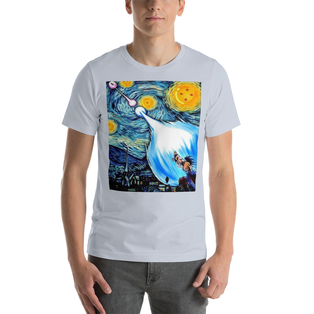 Dragon Ball Super Saiyan Goku and Vegeta Van Gogh T Shirt - KM0103TS