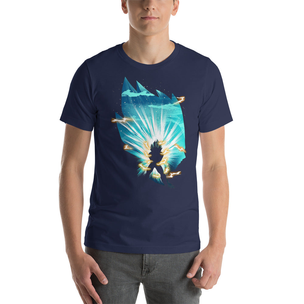 Dragon Ball Super Saiyan Vegeta God Navy T Shirt