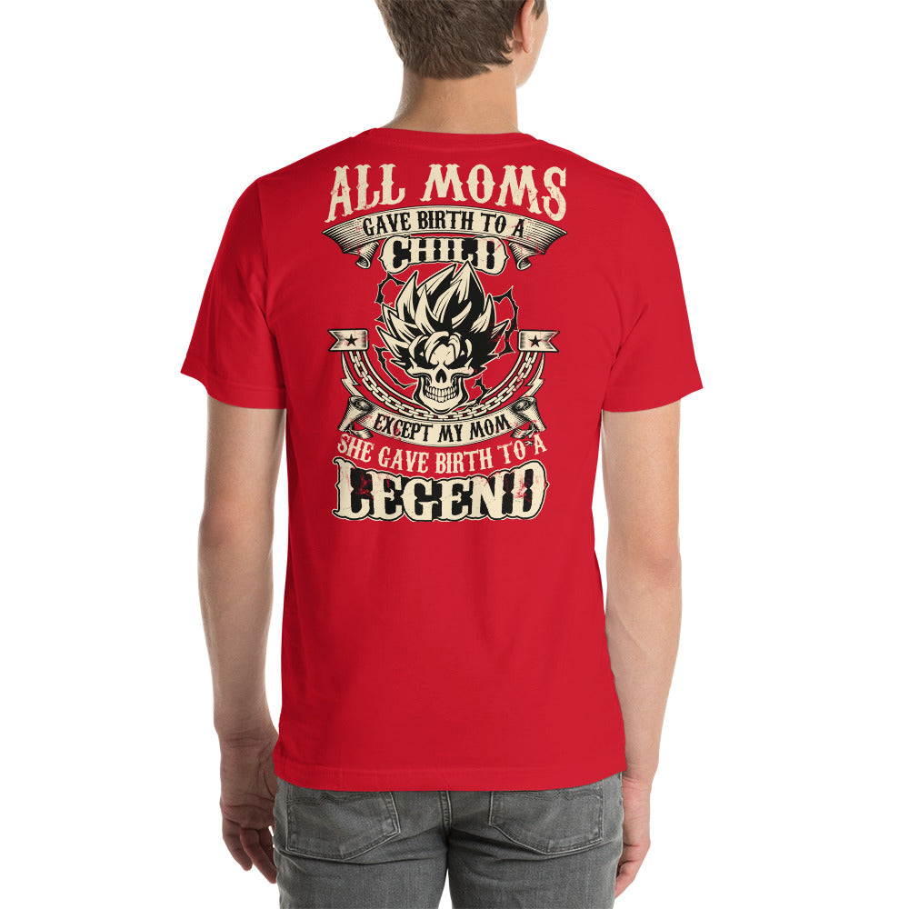 Dragon Ball Super Saiyan Mom T Shirt  Red