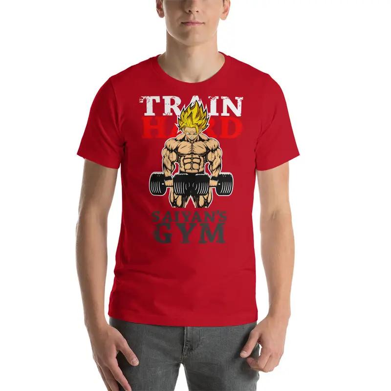 Dragon Ball Super Saiyan Gym Training Hard T Shirt - KM0081TS