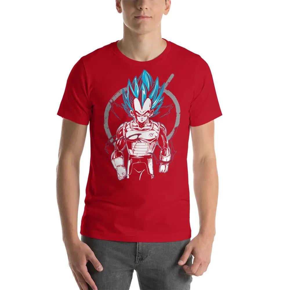 Dragon Ball Super Saiyan God Vegeta with Whis Symbol T Shirt 