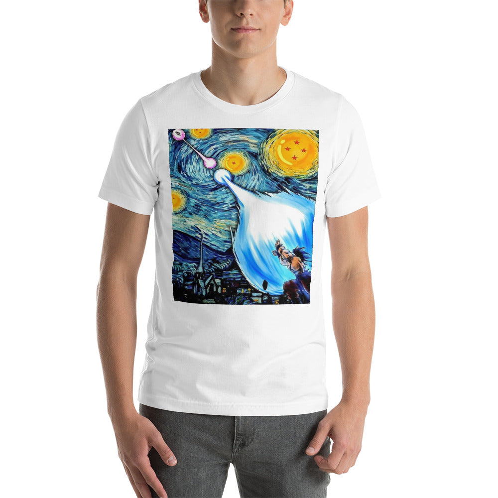 Dragon Ball Super Saiyan Goku and Vegeta Van Gogh T Shirt - KM0103TS