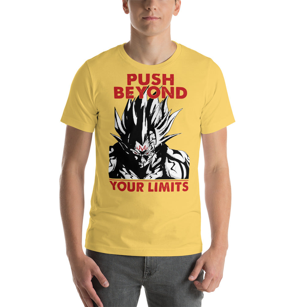 Super Saiyan Majin Vegeta Push Beyond Your Limits T shirt