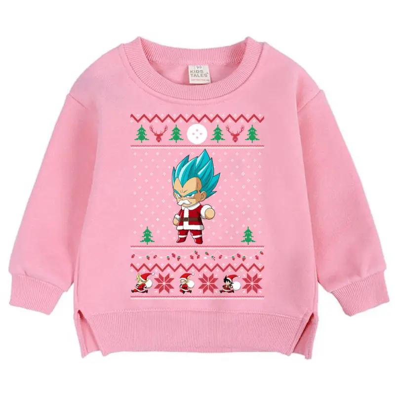 Christmas Dragon Ball Super Saiyan God Vegeta Kid Sweatshirt - KSW0030
